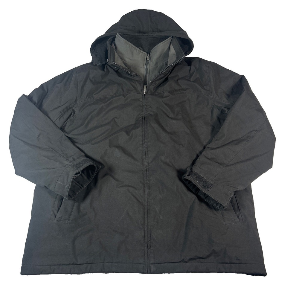 Weatherproof Mens Ultratech Jacket XXL Black 4-Way Stretch Windproof Hooded